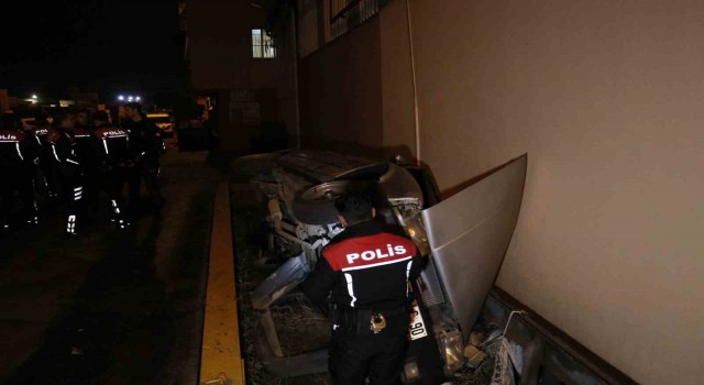 Polisin ‘dur ihtarına uymadı, kaçmaya başlayan alkollü sürücü kaza yaptı
