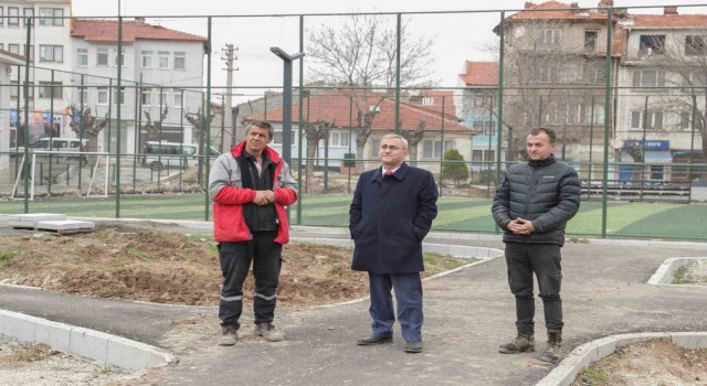 Ressam Ahmet Yakupoğlu Parkında çalışmalar son aşamaya doğru geldi