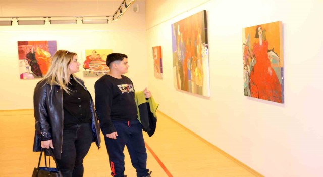 Ressam Güler Genç Erol SANKO Sanat Galerisinde sergi açtı