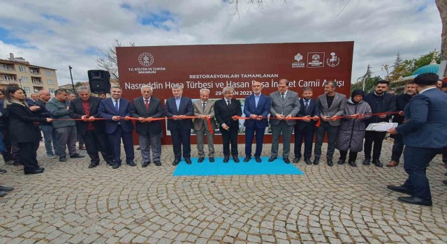 Restore edilen Nasreddin Hoca Türbesi ile Hasan Paşa İmaret Camiinin açılışı yapıldı