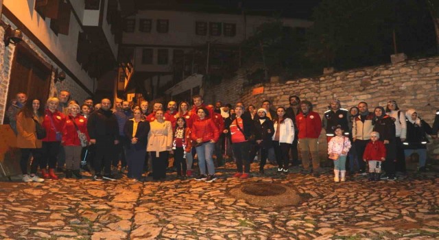 Safranboluda gece yürüyüşü etkinliğine yoğun katılım sağlanıyor