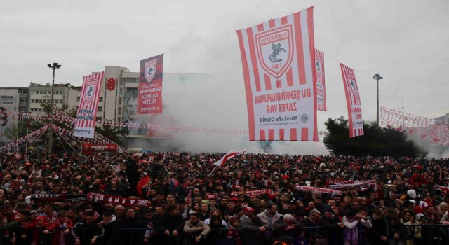 Samsunspordan coşkulu şampiyonluk kutlaması
