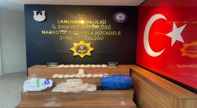 Şanlıurfada 10 kilo 100 gram uyuşturucu ele geçirildi