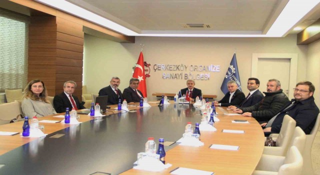 Savunma sanayiinin yeni merkezinin Çerkezköy TSOda olması için görüş birliğine varıldı