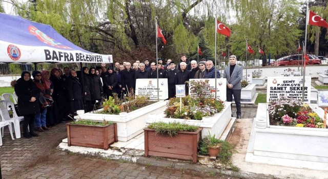 Şehit astsubay kabri başında anıldı