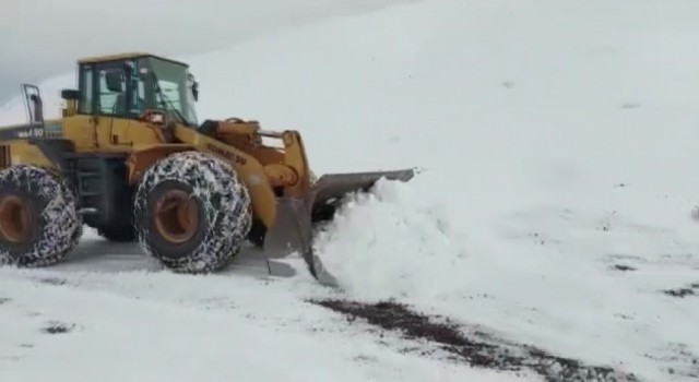 Siirtte kar nedeniyle kapanan grup köy yolları ulaşıma açıldı