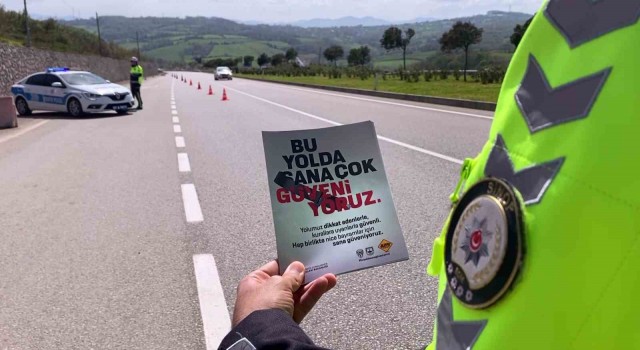 Sinopta Ramazan Bayramı trafik denetimleri