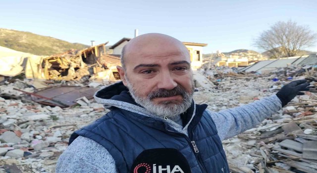 Tarihi evine çatılardan ulaştı, yıkımı görünce gözyaşlarını tutamadı