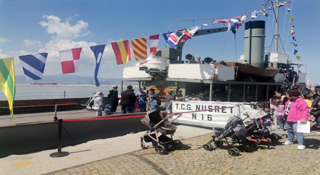 TCG Nusret mayın gemisi Bandırmada