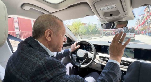Toggun kalbinde direksiyona geçen Cumhurbaşkanına sevgi seli