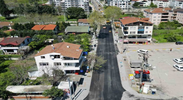 Tuğrul Caddesine 550 ton sıcak asfalt