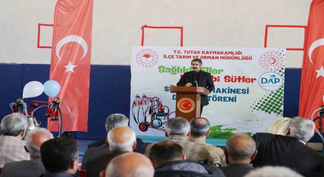 Tutakta süt sağım makinesi dağıtımı