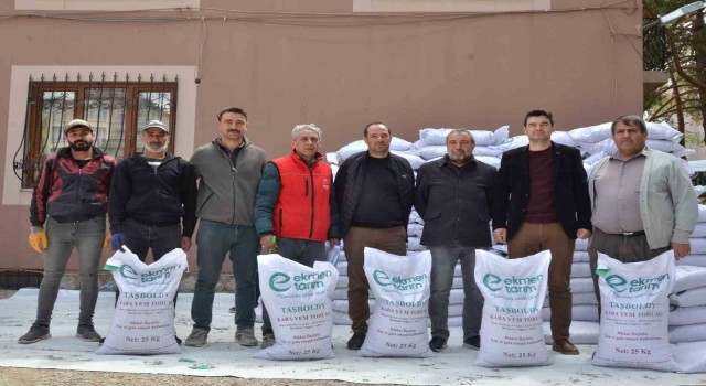 Üreticilere hibe destekli 96 ton yem bitkisi tohumu dağıtıldı
