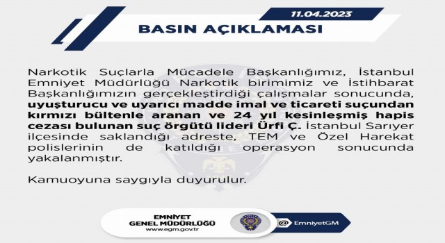 Uyuşturucu ticaretinden kırmızı bültenle aranıyordu, İstanbulda yakalandı