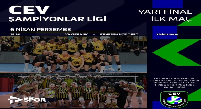 Voleybolda rüya sezon Tivibuda oynanıyor