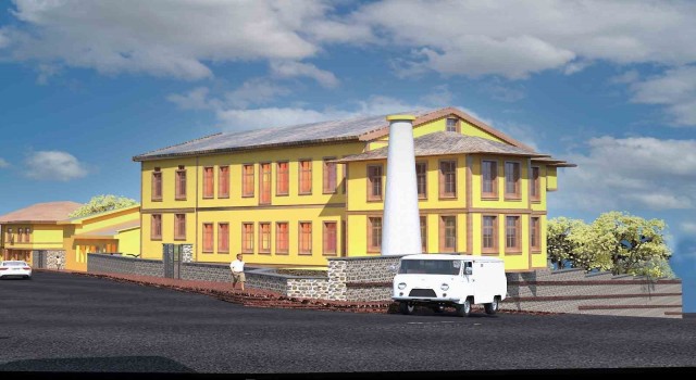 Yıldırımda tarihi köşkte çalışmalar devam ediyor