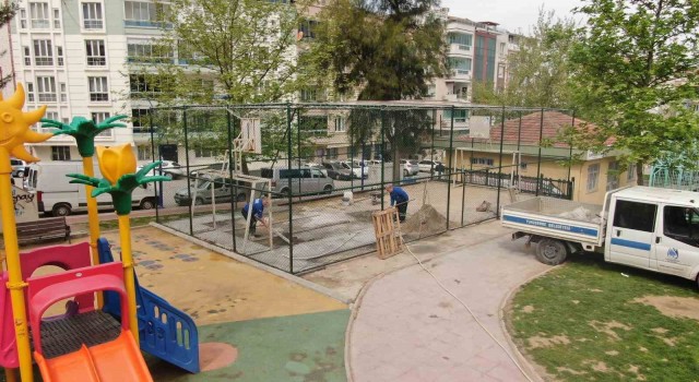 Yunusemrede zemin yenileme çalışmaları sürüyor