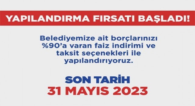 Zeytinburnu Belediyesinde vergi borçları için yapılandırma fırsatı başladı