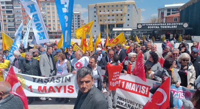 Afyonkarahisarda 1 Mayıs kutlandı