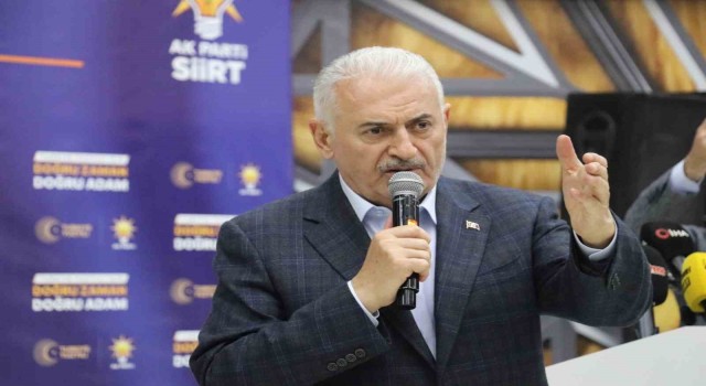 AK Parti Genel Başkanvekili Yıldırım: “Siirtte batıya yaptıklarımızın üç katı yatırım yaptık”