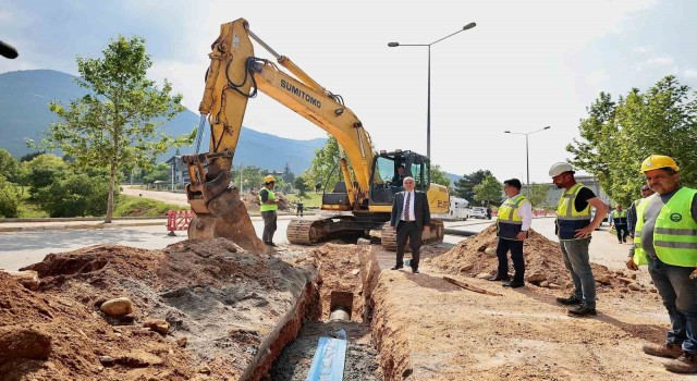 Akbaş Barajından getirilen su Göveçlike ulaştırılıyor
