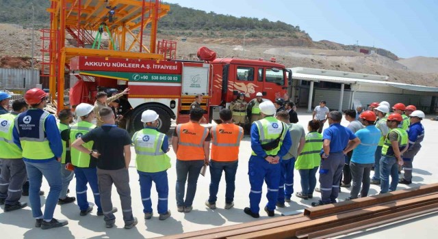Akkuyu NGSde bulunan gönüllü yangın ekibine eğitim verildi
