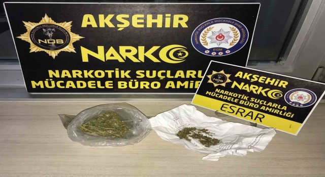 Akşehirde uyuşturucu operasyonları: 6 gözaltı