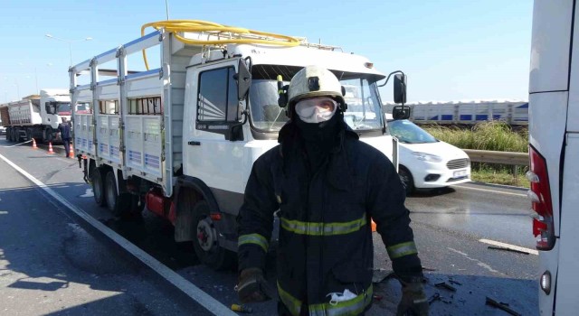 Antalyada trafik kazası sonrası asit paniği