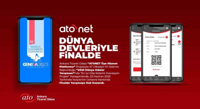 ATO “ATONET Üye Hizmet Platformu” projesi ile finalde