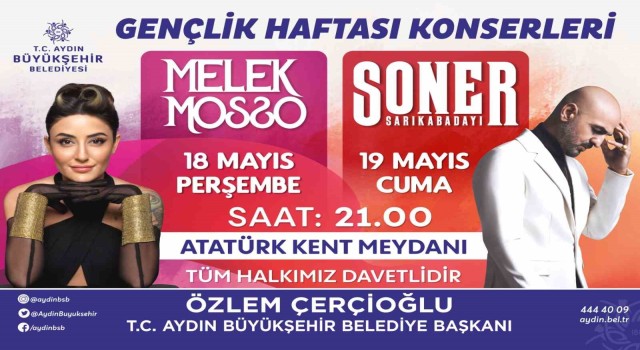 Aydın Büyükşehir Belediyesinden Gençlik Haftası konseri