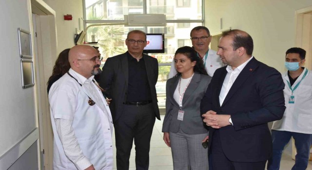 Aydın İl Sağlık Müdürü Şenkul Kuşadasındaki sağlık çalışmalarını yerinde inceledi