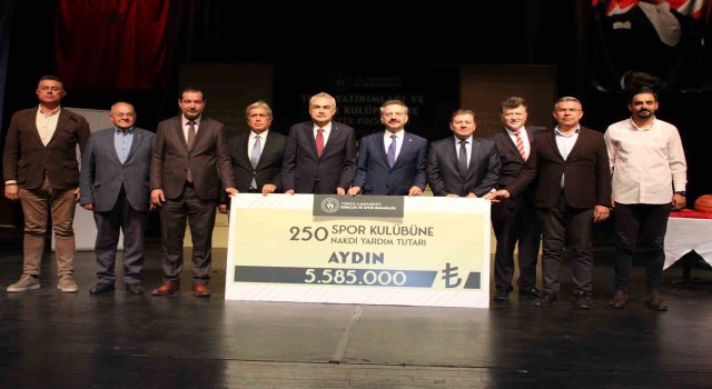 Aydında 250 amatör spor kulübüne 6 milyonluk destek