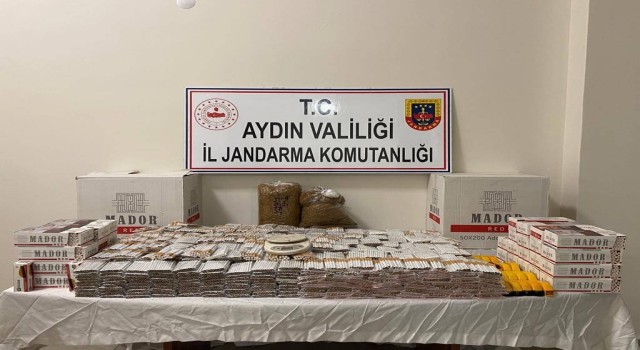 Aydında 35 bin 800 adet makaron ele geçirildi