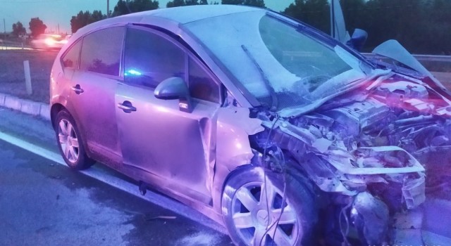 Aydında meydana gelen trafik kazasında yürekler ağızlara geldi