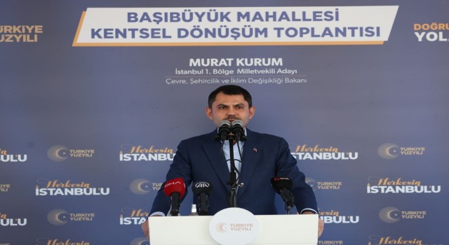 Bakan Kurum, Maltepede 3 ayrı mahallede müjdeler verdi