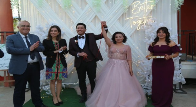 Başkan Arslanın oğlu evliliğe ilk adımını attı