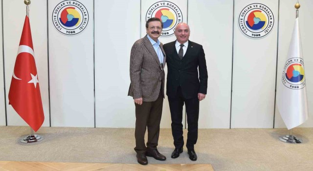 Başkan Özakalın, TOBB Başkanı Hisarcıklıoğlunu ziyaret etti