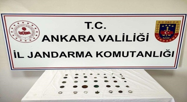 Başkentte farklı dönemlere ait 28 adet sikke ele geçirildi