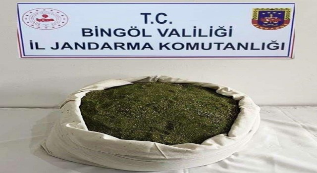 Bingölde 21 kilo toz esrar ele geçirildi