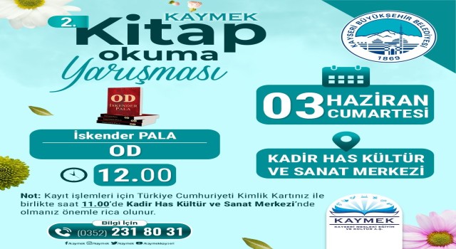 Büyükşehirin kitap okuma yarışması 3 Haziranda yapılacak