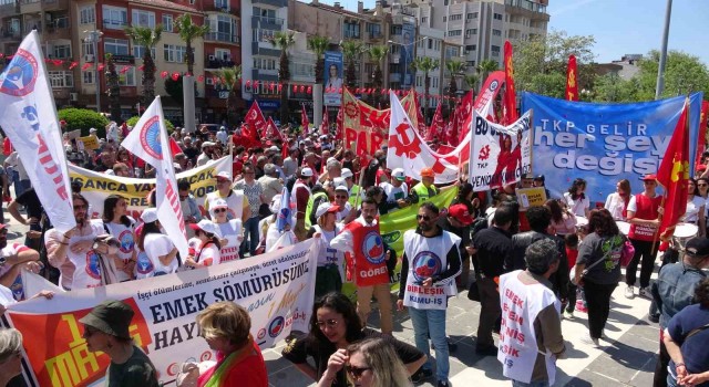 Çanakkalede 1 Mayıs coşkuyla kutlandı
