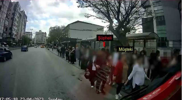 Cep telefonu çalan yankesici kameraya böyle yakalandı