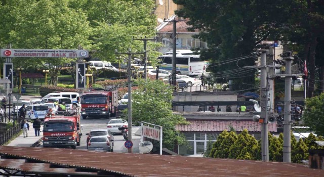 Cezaevinde yangın tatbikatı ekipleri harekete geçirdi