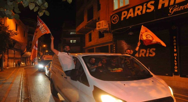 Cizrede Galatasarayın şampiyonluk sevinci