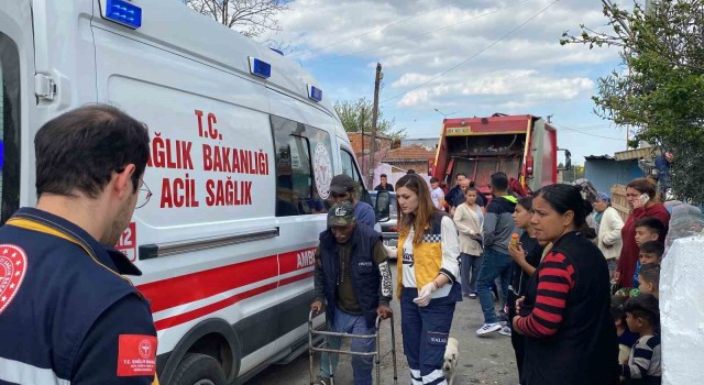 Çorluda görünmez kaza: Geri hareket eden kamyon, bedensel engelli vatandaşa çarptı