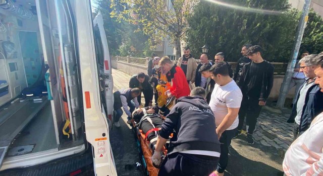 Çorluda motosiklet kazası: 1 yaralı