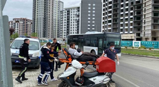 Çorluda trafik kazası: 1 yaralı