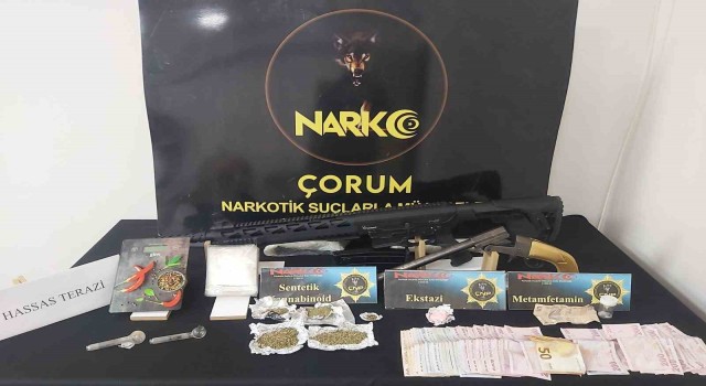 Çorum polisinden uyuşturucu operasyonu