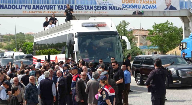 Cumhurbaşkanı Erdoğana Malatya da sevgi seli