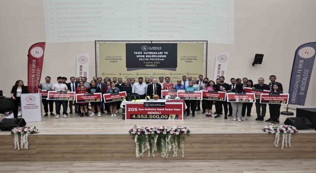 Denizlide 228 spor kulübüne 4 milyon 897 bin 500 TL maddi destek